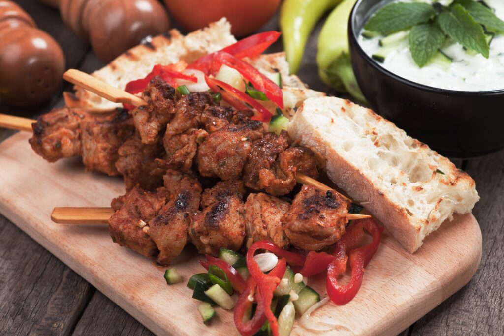 Authentic Greek Kebobs at Grandma’s Greek Taste